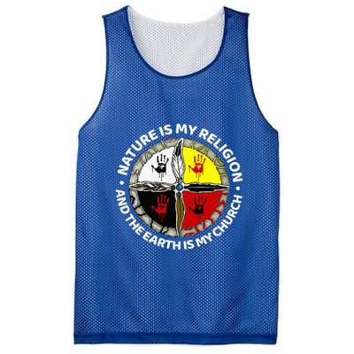 Nature Is My Religion And The Earth Is My Church Mesh Reversible Basketball Jersey Tank