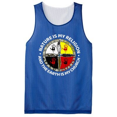 Nature Is My Religion And The Earth Is My Church Mesh Reversible Basketball Jersey Tank