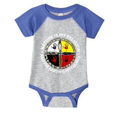 Nature Is My Religion And The Earth Is My Church Infant Baby Jersey Bodysuit