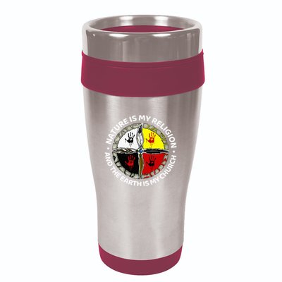 Nature Is My Religion And The Earth Is My Church 16oz Travel Tumbler