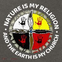 Nature Is My Religion And The Earth Is My Church Cotton Canvas Backpack
