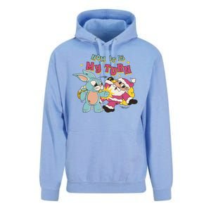 Now It's My Turn Funny Holiday Easter Bunny Santa Unisex Surf Hoodie