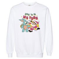 Now It's My Turn Funny Holiday Easter Bunny Santa Garment-Dyed Sweatshirt