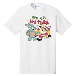 Now It's My Turn Funny Holiday Easter Bunny Santa Tall T-Shirt