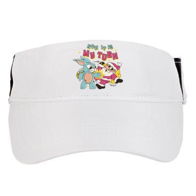 Now It's My Turn Funny Holiday Easter Bunny Santa Adult Drive Performance Visor