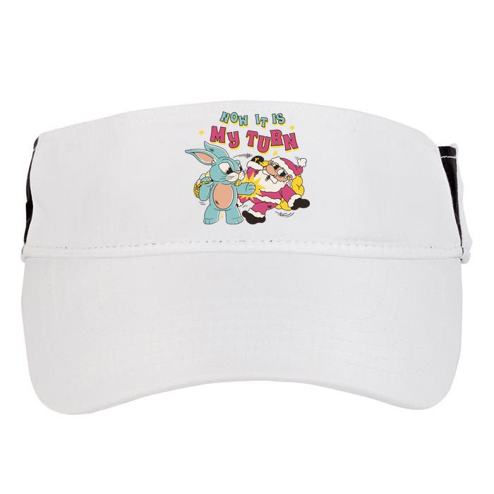Now It's My Turn Funny Holiday Easter Bunny Santa Adult Drive Performance Visor