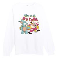 Now It's My Turn Funny Holiday Easter Bunny Santa Premium Crewneck Sweatshirt