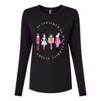 Nutcracker Is My Favorite Season Matching Family Christmas Womens Cotton Relaxed Long Sleeve T-Shirt