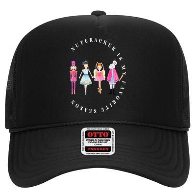 Nutcracker Is My Favorite Season Matching Family Christmas High Crown Mesh Back Trucker Hat