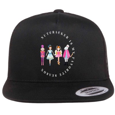 Nutcracker Is My Favorite Season Matching Family Christmas Flat Bill Trucker Hat