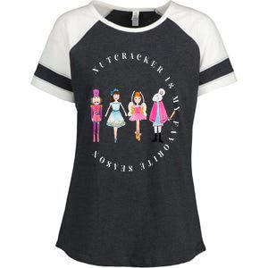 Nutcracker Is My Favorite Season Matching Family Christmas Enza Ladies Jersey Colorblock Tee