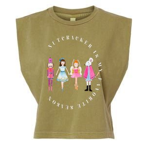 Nutcracker Is My Favorite Season Matching Family Christmas Garment-Dyed Women's Muscle Tee