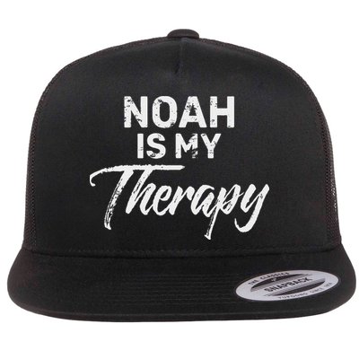 Noah Is My Therapy Name Noahs Flat Bill Trucker Hat