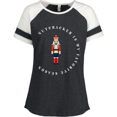 Nutcracker Is My Favorite Season Matching Family Christmas Funny Gift Enza Ladies Jersey Colorblock Tee