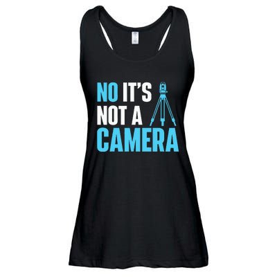 No It's Not A Camera Surveyor Land Examiner Cartographer Ladies Essential Flowy Tank