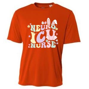 Neuro Icu Nurse Easter Bunny Neuro Icu Nursing Easter Day Gift Cooling Performance Crew T-Shirt