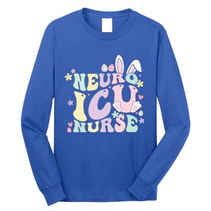 Neuro Icu Nurse Easter Bunny Neuro Icu Nursing Easter Day Gift Long Sleeve Shirt