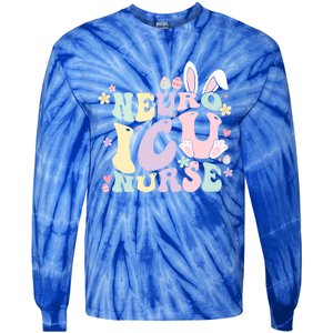 Neuro Icu Nurse Easter Bunny Neuro Icu Nursing Easter Day Gift Tie-Dye Long Sleeve Shirt