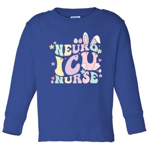 Neuro Icu Nurse Easter Bunny Neuro Icu Nursing Easter Day Gift Toddler Long Sleeve Shirt