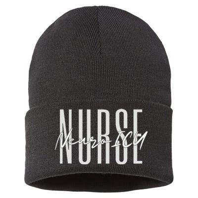 Neuro ICU Nurse Neurology Nursing Surgical Neuro Tech Sustainable Knit Beanie