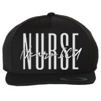 Neuro ICU Nurse Neurology Nursing Surgical Neuro Tech Wool Snapback Cap