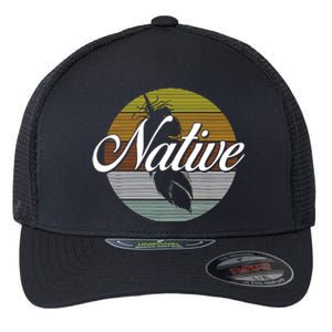 Native Indian Native American Pride Indigenous Cherokee Flexfit Unipanel Trucker Cap