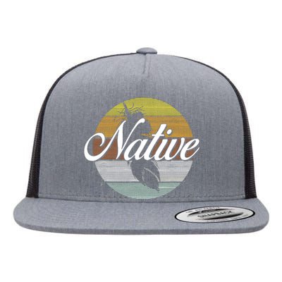 Native Indian Native American Pride Indigenous Cherokee Flat Bill Trucker Hat