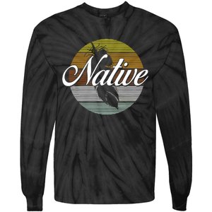 Native Indian Native American Pride Indigenous Cherokee Tie-Dye Long Sleeve Shirt