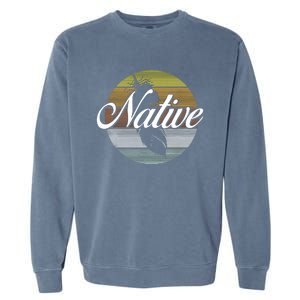 Native Indian Native American Pride Indigenous Cherokee Garment-Dyed Sweatshirt