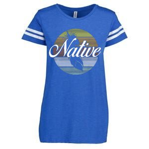 Native Indian Native American Pride Indigenous Cherokee Enza Ladies Jersey Football T-Shirt