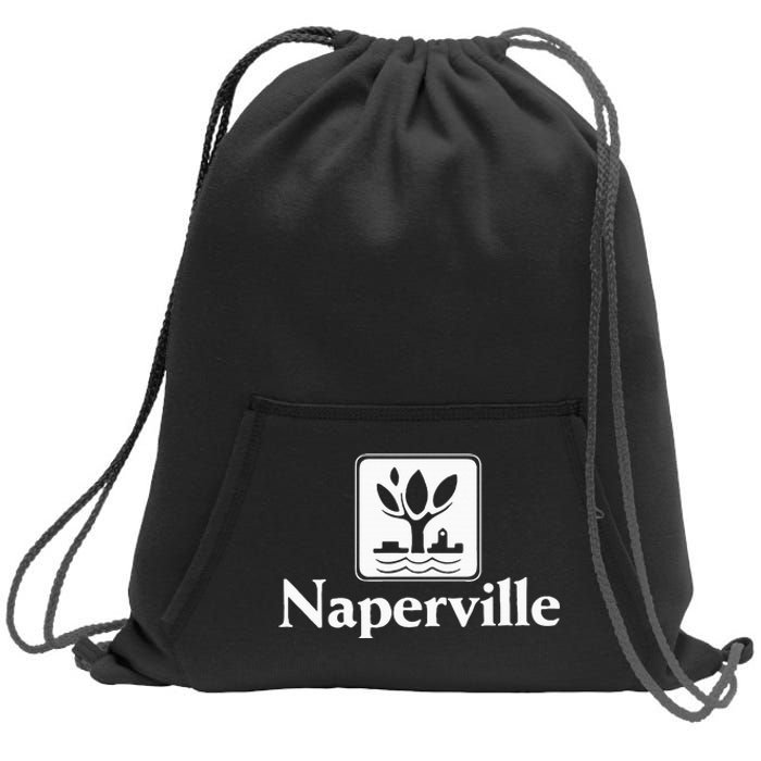 Naperville Illinois Sweatshirt Cinch Pack Bag