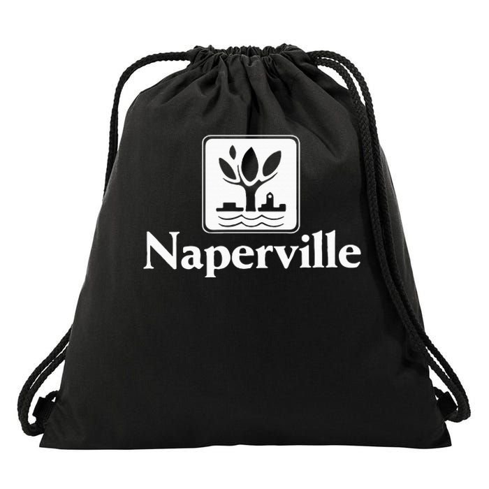 Naperville Illinois Drawstring Bag