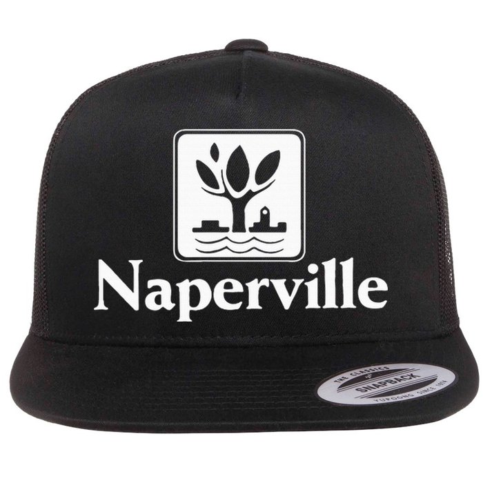 Naperville Illinois Flat Bill Trucker Hat