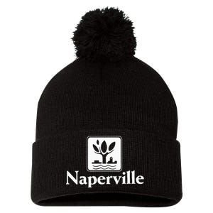 Naperville Illinois Pom Pom 12in Knit Beanie