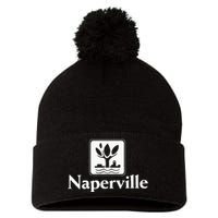 Naperville Illinois Pom Pom 12in Knit Beanie