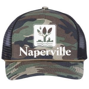 Naperville Illinois Retro Rope Trucker Hat Cap