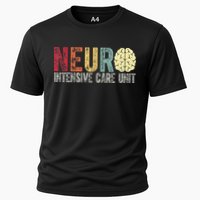 Neuro Icu Nurse Brain Nursing Intensive Care Unit Rn Cooling Performance Crew T-Shirt