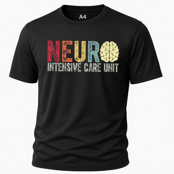 Neuro Icu Nurse Brain Nursing Intensive Care Unit Rn Cooling Performance Crew T-Shirt