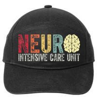 Neuro Icu Nurse Brain Nursing Intensive Care Unit Rn 7-Panel Snapback Hat