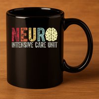 Neuro Icu Nurse Brain Nursing Intensive Care Unit Rn 11oz C Handle Ceramic Mug
