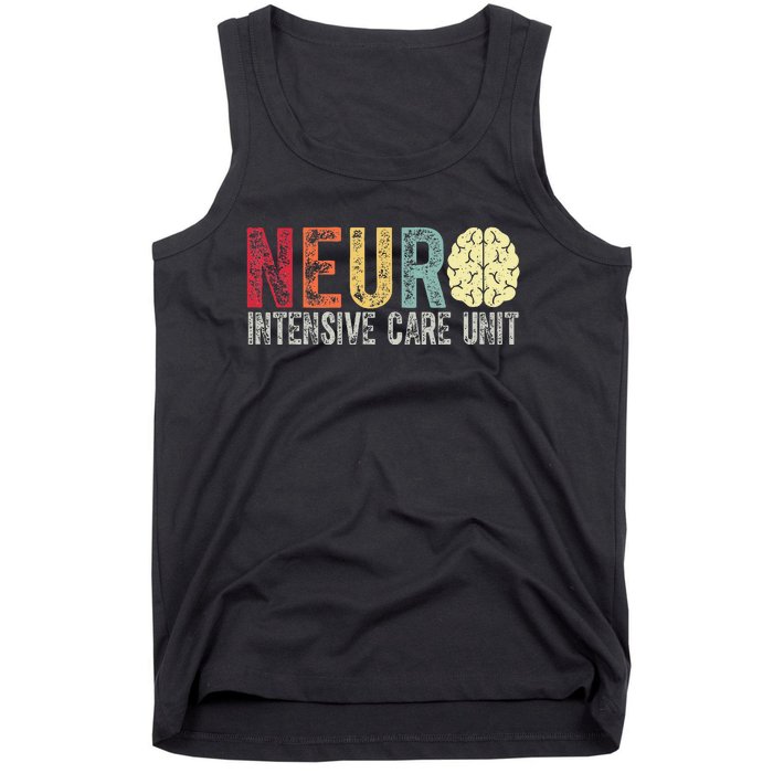 Neuro Icu Nurse Brain Nursing Intensive Care Unit Rn Tank Top