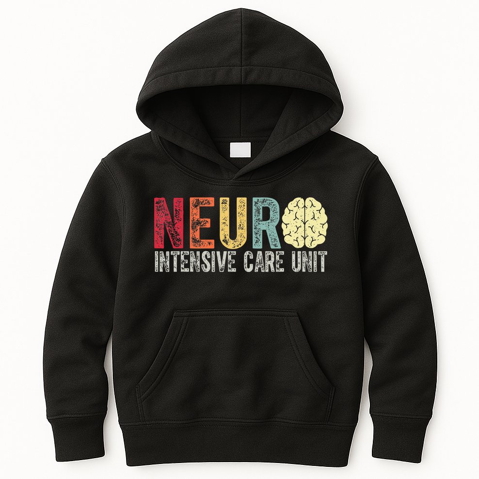 Neuro Icu Nurse Brain Nursing Intensive Care Unit Rn Kids Hoodie