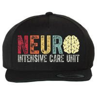 Neuro Icu Nurse Brain Nursing Intensive Care Unit Rn Wool Snapback Cap