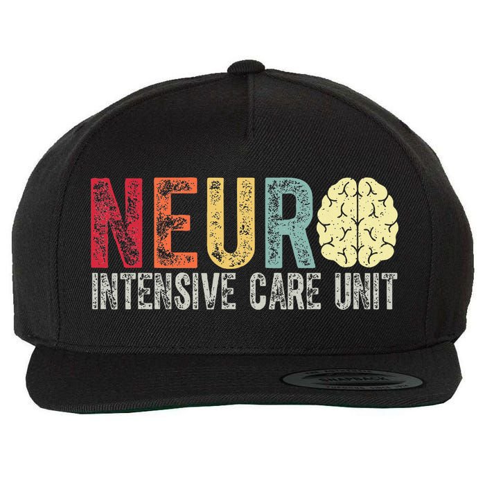 Neuro Icu Nurse Brain Nursing Intensive Care Unit Rn Wool Snapback Cap