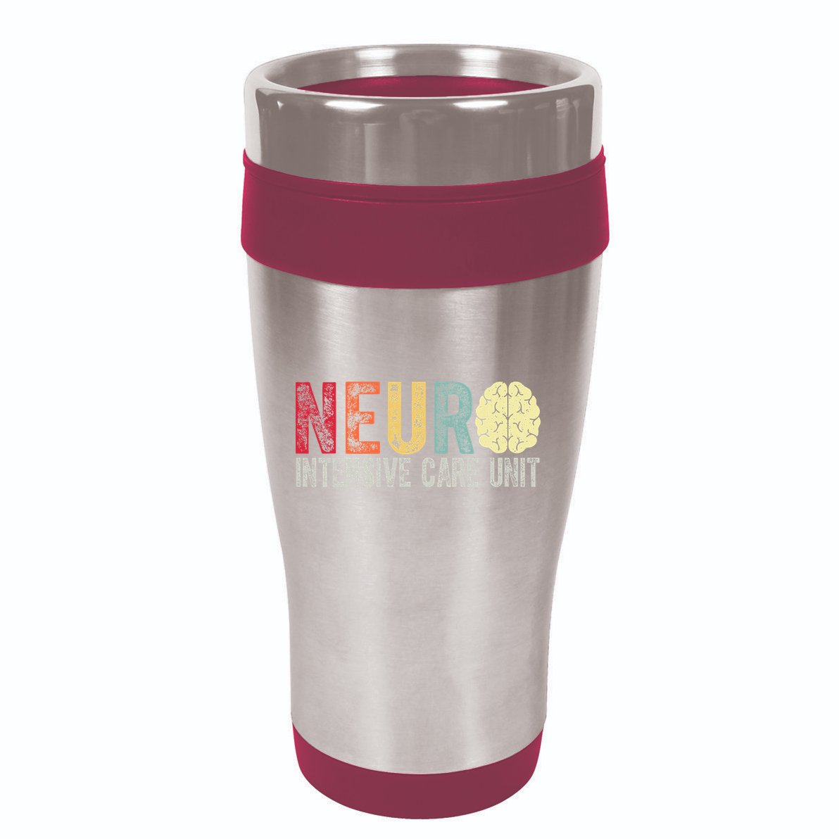 Neuro Icu Nurse Brain Nursing Intensive Care Unit Rn 16oz Travel Tumbler