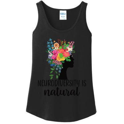 Neurodiversity is Natural Autism Neurodivergent Ladies Essential Tank