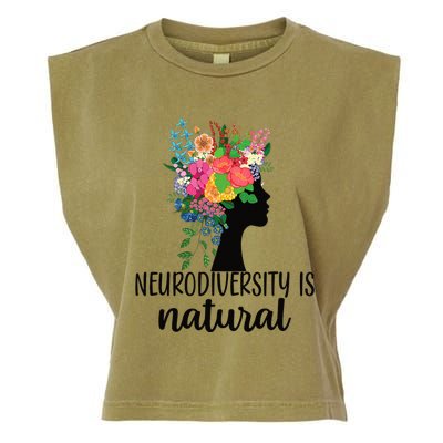 Neurodiversity is Natural Autism Neurodivergent Garment-Dyed Women's Muscle Tee