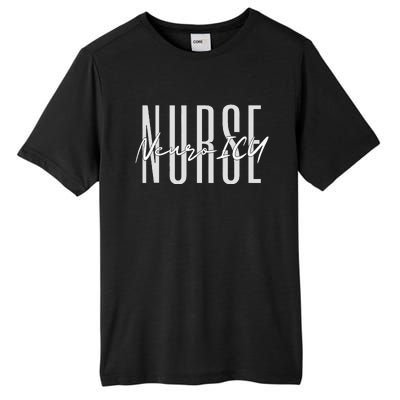 Neuro ICU Nurse Neurology Nursing Surgical Neuro Tech Tall Fusion ChromaSoft Performance T-Shirt