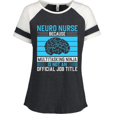 Neuro Icu Nurse Neuro Nurse Great Gift Enza Ladies Jersey Colorblock Tee