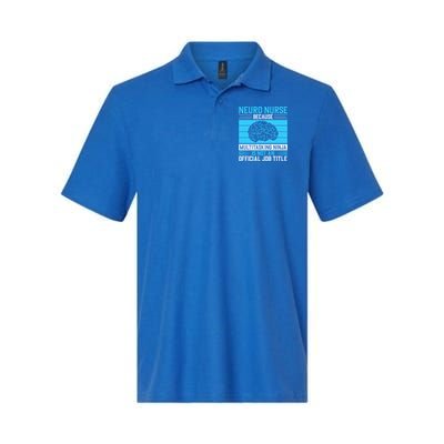 Neuro Icu Nurse Neuro Nurse Great Gift Softstyle Adult Sport Polo